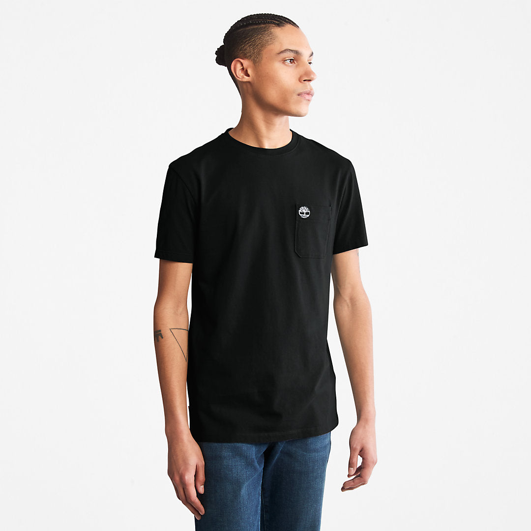 Mens Timberland Dunstan River Pocket T-shirt for Men in Black