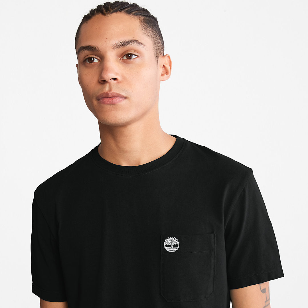 Mens Timberland Dunstan River Pocket T-shirt for Men in Black