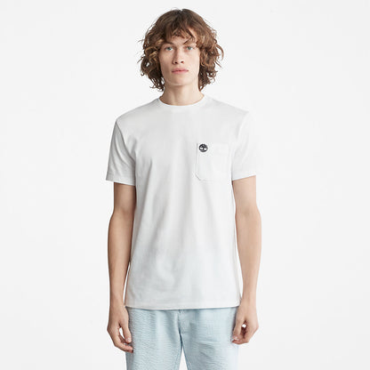 Mens Timberland Dunstan River Pocket T-shirt for Men in White