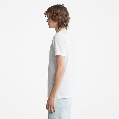 Mens Timberland Dunstan River Pocket T-shirt for Men in White