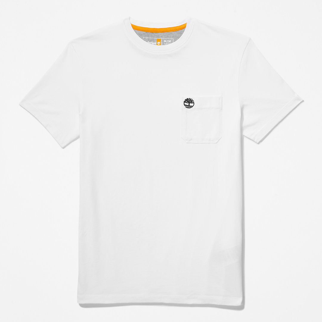 Mens Timberland Dunstan River Pocket T-shirt for Men in White
