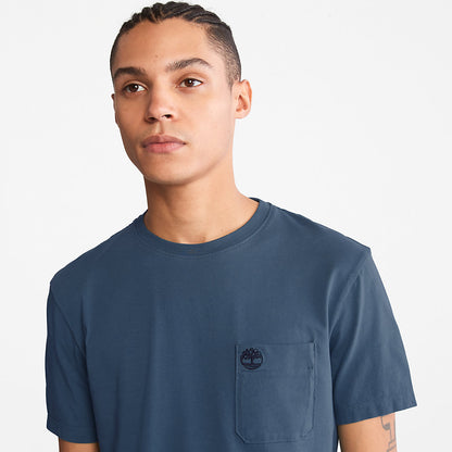 Mens Timberland Dunstan River One-Pocket T-Shirt for Men in Blue