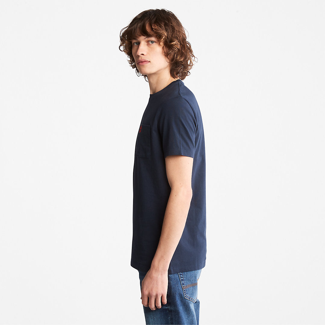 Mens Timberland Dunstan River Pocket T-shirt for Men in Navy