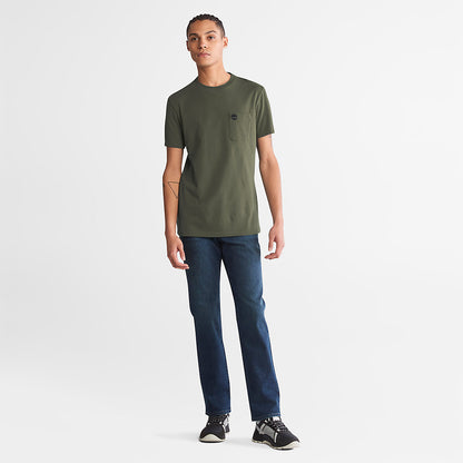 Mens Timberland Dunstan River Pocket T-shirt for Men in Green