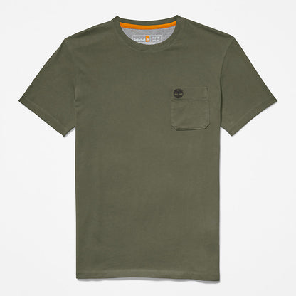 Mens Timberland Dunstan River Pocket T-shirt for Men in Green