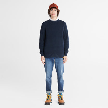 Mens Timberland Beards Brook Crew-Neck Sweater for Men in Navy