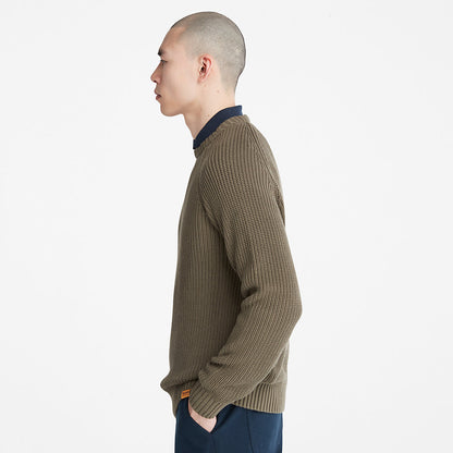 Mens Timberland Beards Brook Crew-Neck Sweater for Men in Dark Green