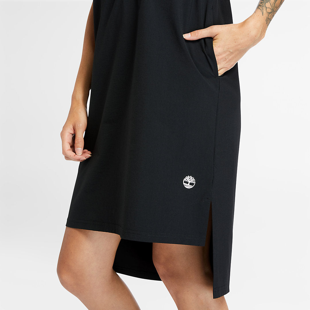 Womens Timberland Drawstring T-Shirt Dress for Women in Black