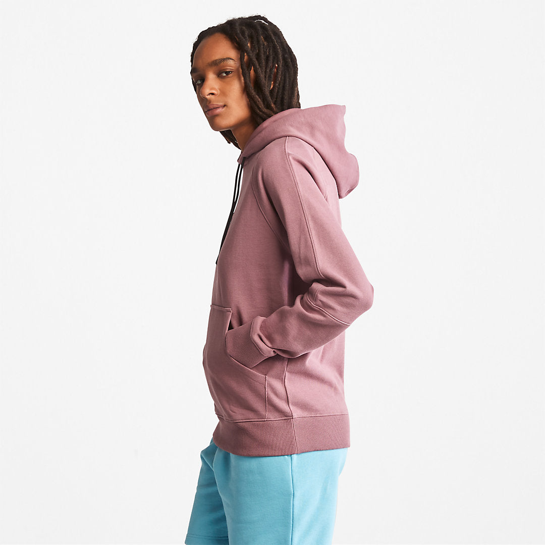 Mens Timberland Heavyweight Logo Hoodie for All Gender in Pink