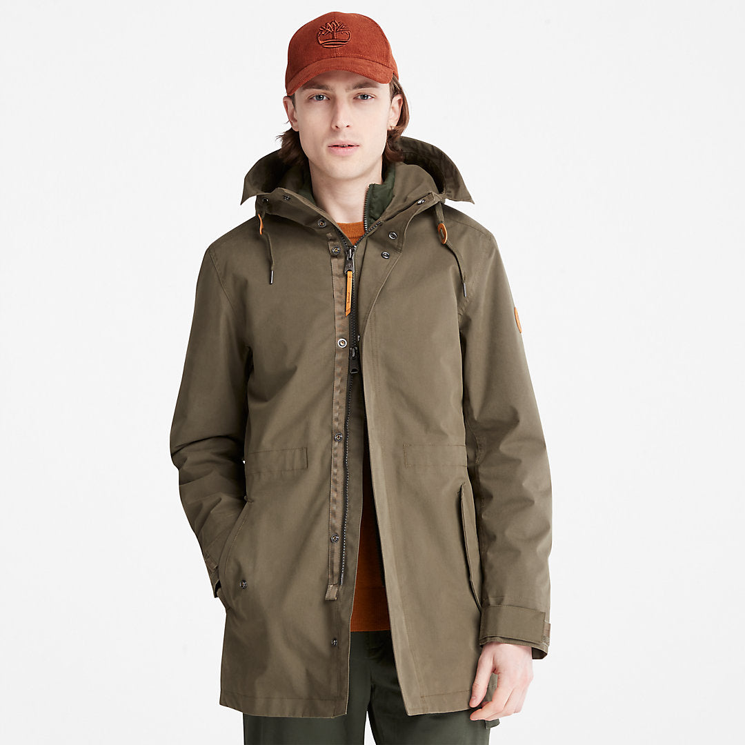 Mens Timberland Snowdon Peak 3-in-1 Waterproof Parka for Men in Green