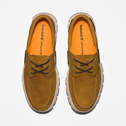 Mens Timberland GreenStride™ TBL® Originals EK+ Moc-toe Boat Shoe for Men in Yellow
