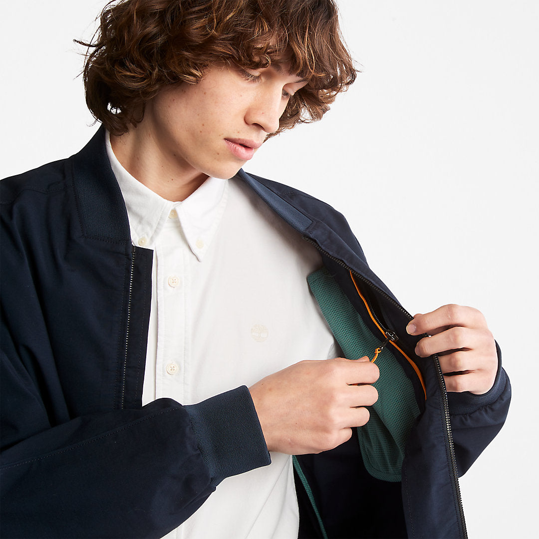Mens Timberland Outdoor Heritage Bomber Jacket for Men in Navy