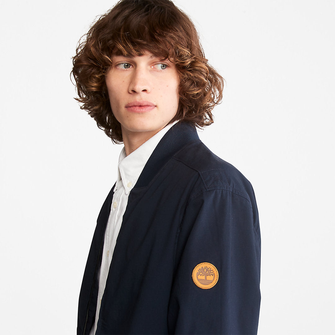 Mens Timberland Outdoor Heritage Bomber Jacket for Men in Navy