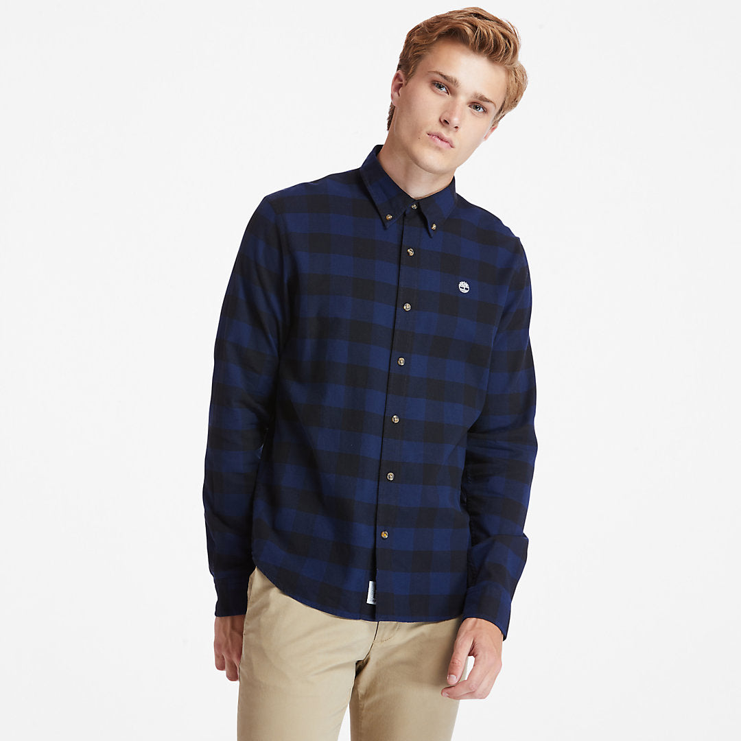 Mens Timberland Mascoma River Check Shirt for Men in Navy