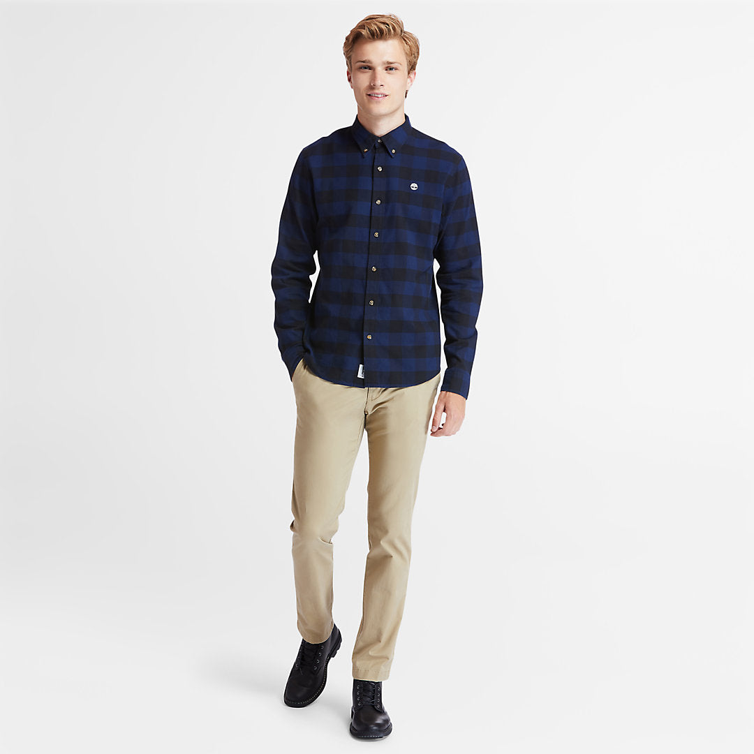 Mens Timberland Mascoma River Check Shirt for Men in Navy