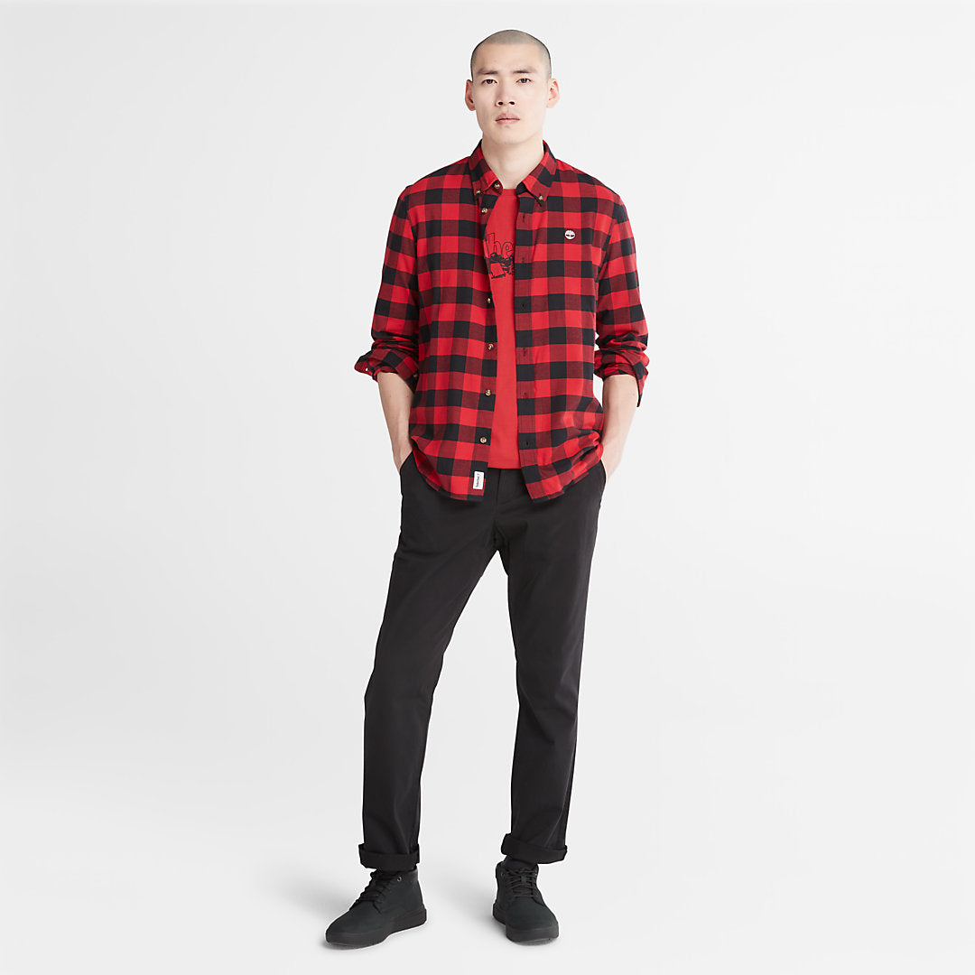 Mens Timberland Mascoma River Check Shirt for Men in Red