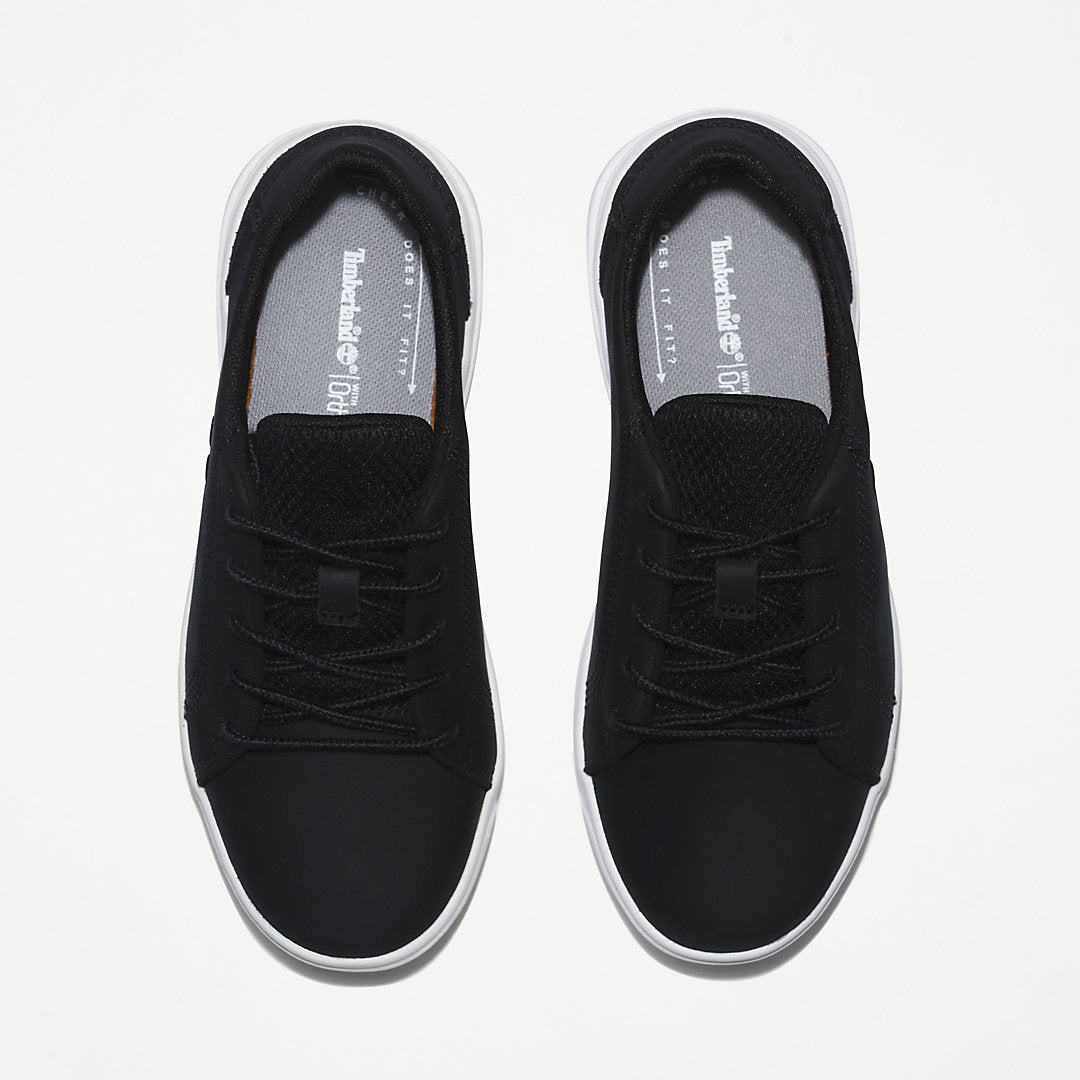 Kids Timberland Seneca Bay Leather Trainer for Kids in Black