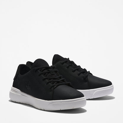 Kids Timberland Seneca Bay Leather Trainer for Kids in Black
