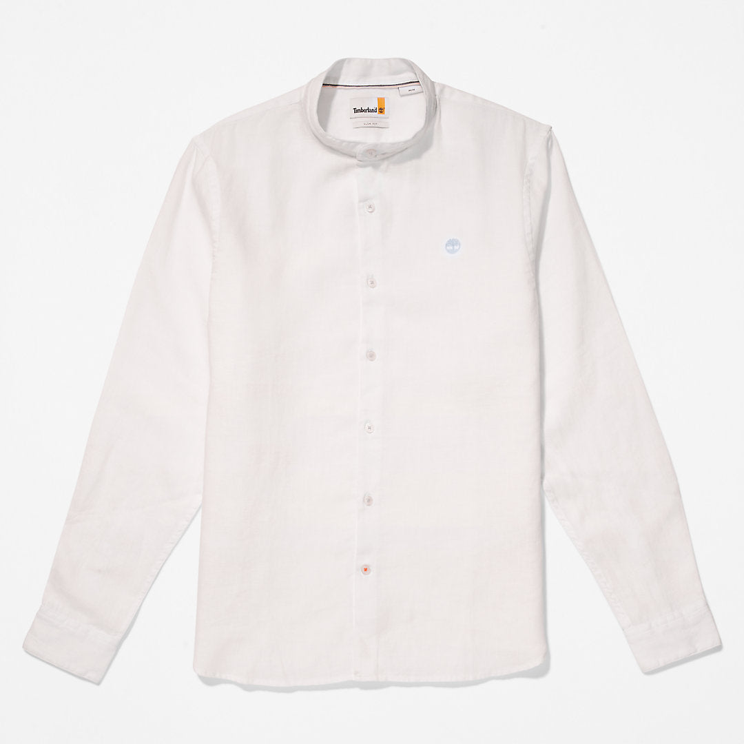 Mens Timberland Mill River Linen Shirt for Men in White