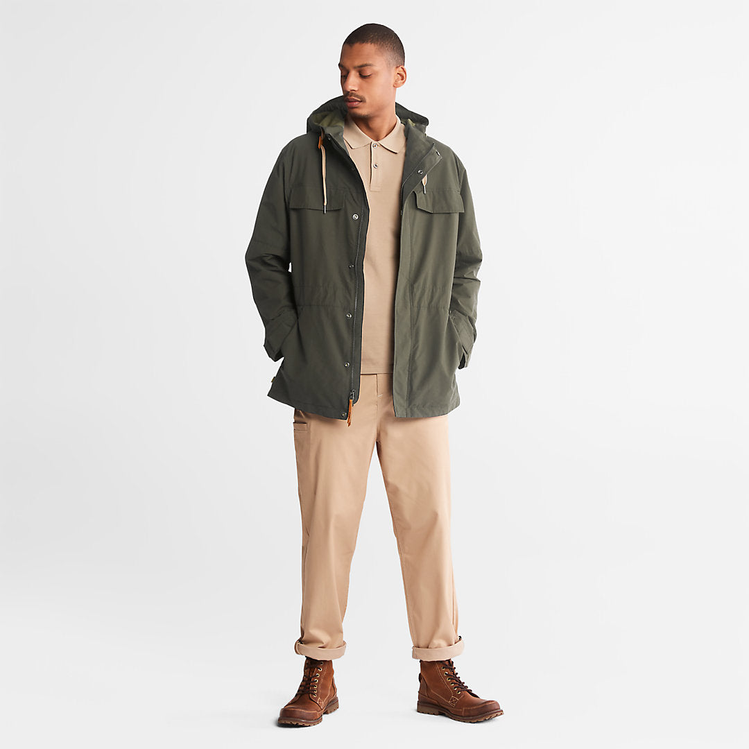 Mens Timberland Outdoor Heritage Field Parka for Men in Dark Green