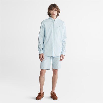 Mens Timberland Striped Seersucker Shirt for Men in Blue