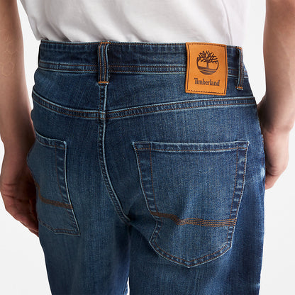 Mens Timberland Canobie Lake Denim Shorts for Men in Indigo