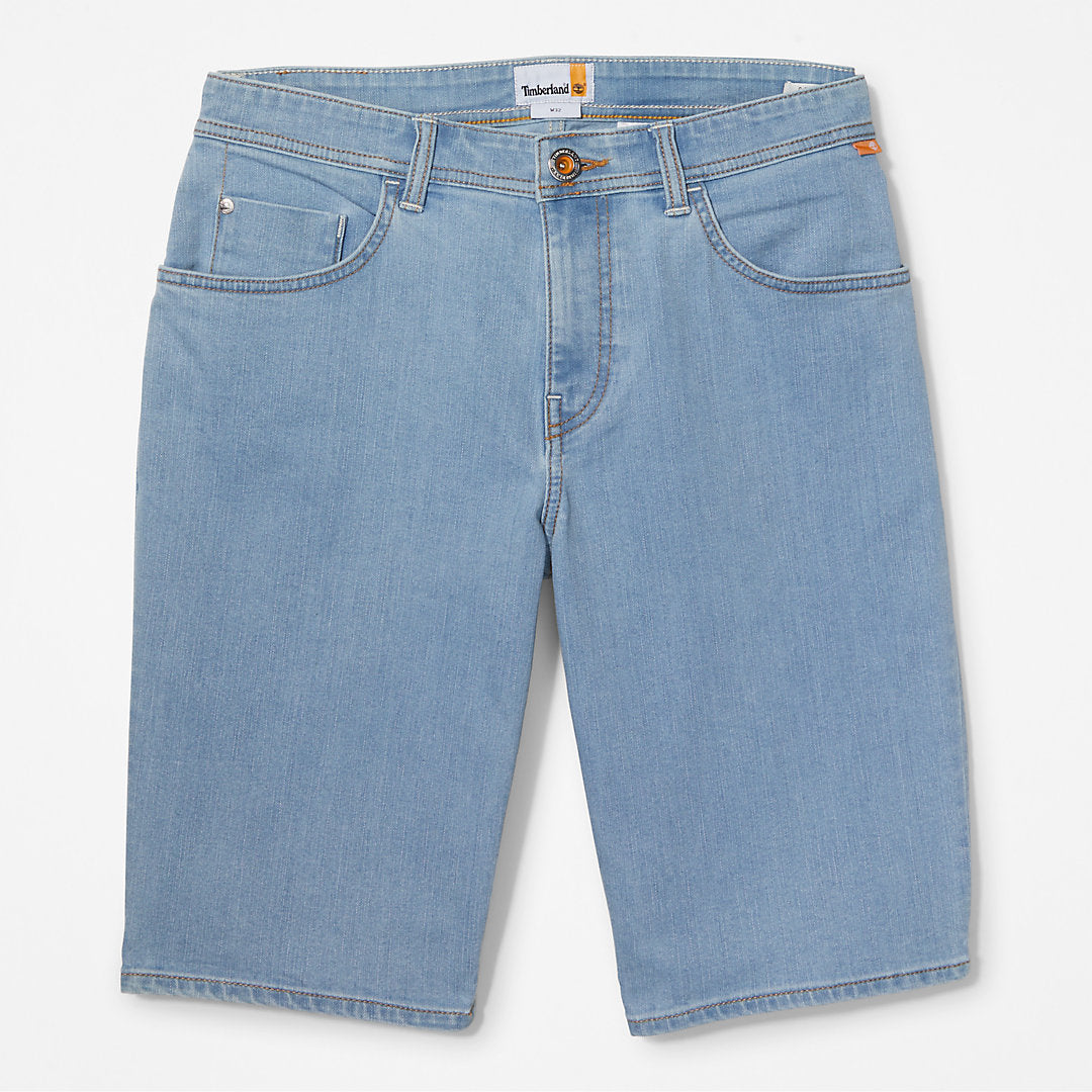 Mens Timberland Canobie Lake Denim Shorts for Men in Blue