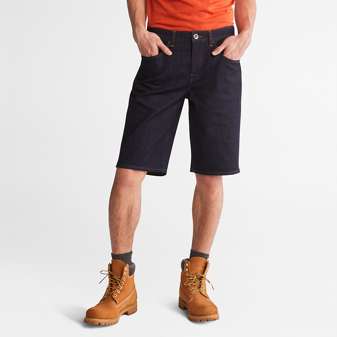 Mens Timberland Canobie Lake Denim Shorts for Men in Indigo