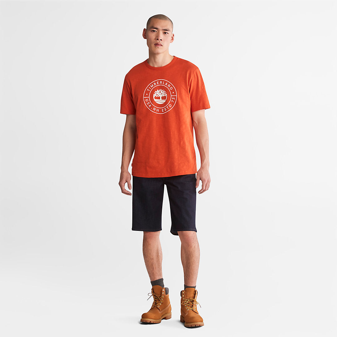Mens Timberland Canobie Lake Denim Shorts for Men in Indigo