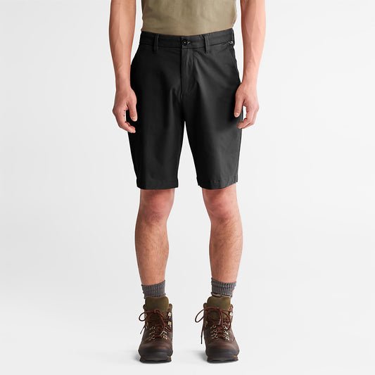 Mens Timberland Squam Lake Stretch Chino Shorts for Men in Black