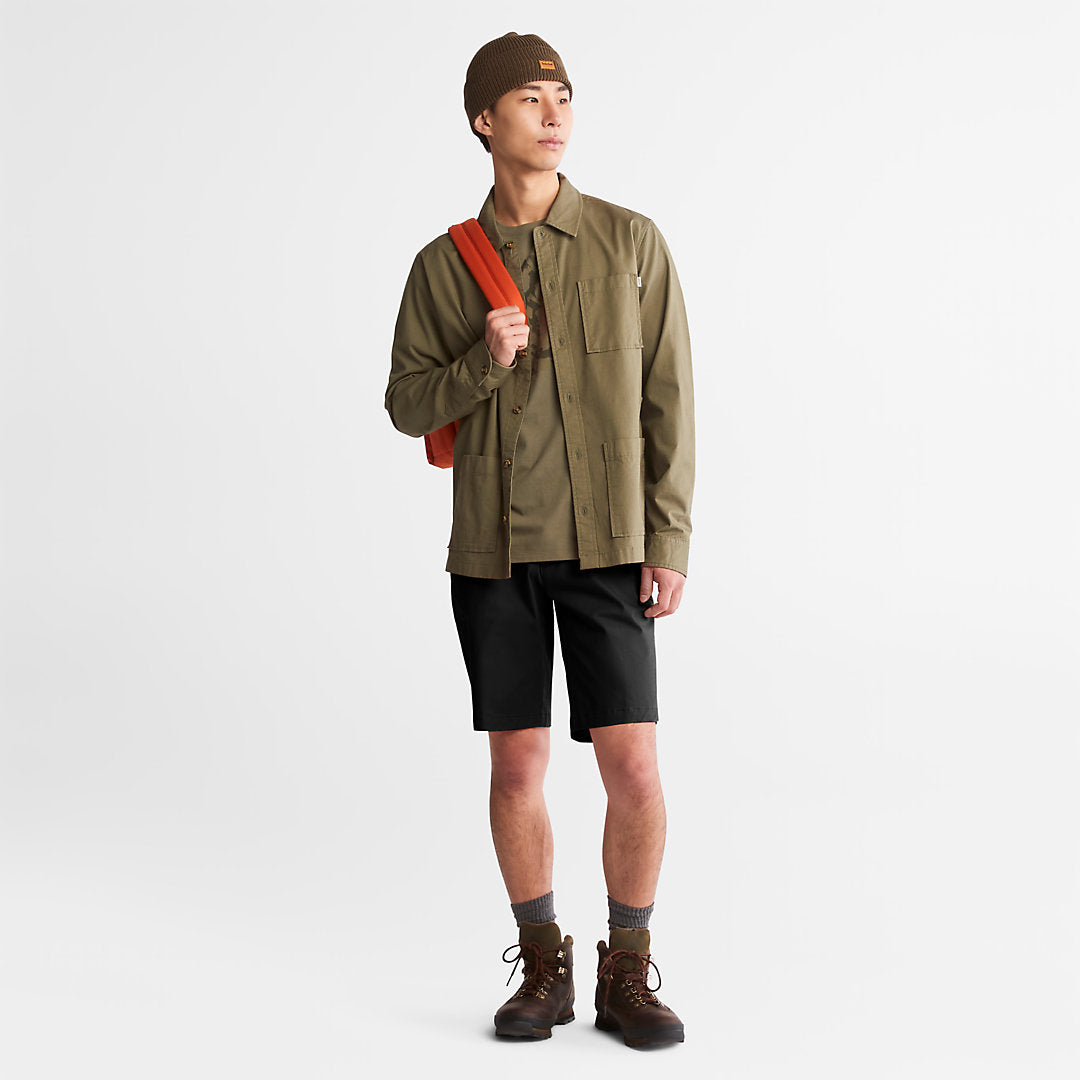 Mens Timberland Squam Lake Stretch Chino Shorts for Men in Black