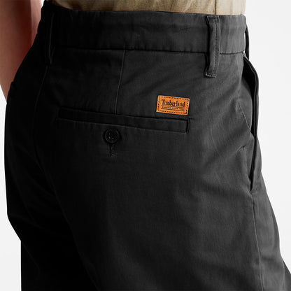 Mens Timberland Squam Lake Stretch Chino Shorts for Men in Black