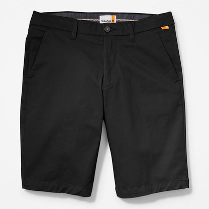 Mens Timberland Squam Lake Stretch Chino Shorts for Men in Black