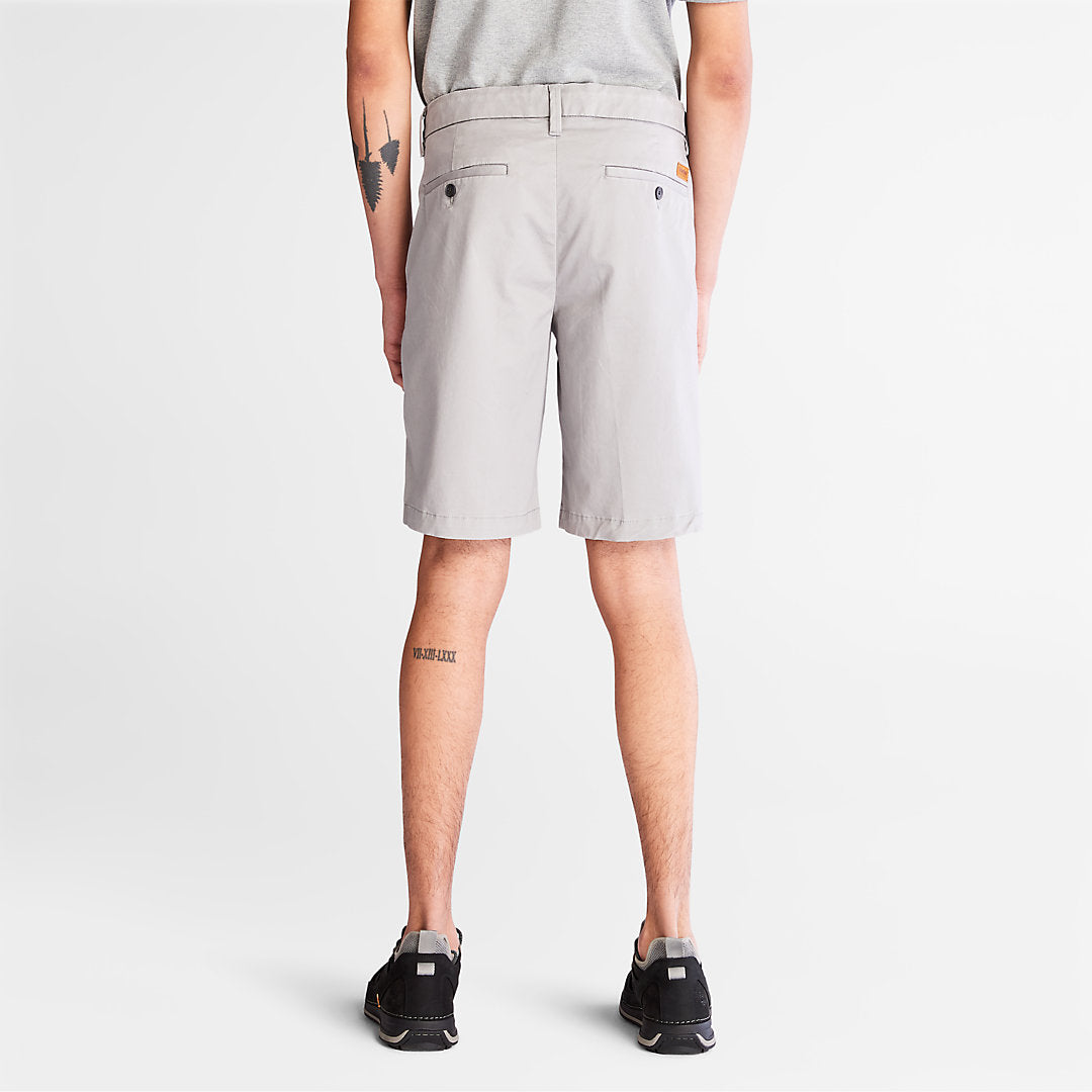 Mens Timberland Squam Lake Stretch Chino Shorts for Men in Grey