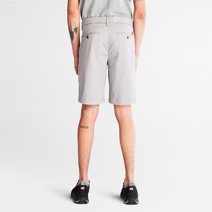 Mens Timberland Squam Lake Stretch Chino Shorts for Men in Grey