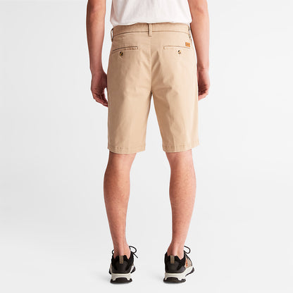 Mens Timberland Squam Lake Stretch Chino Shorts for Men in Beige