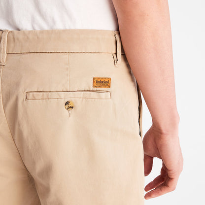 Mens Timberland Squam Lake Stretch Chino Shorts for Men in Beige