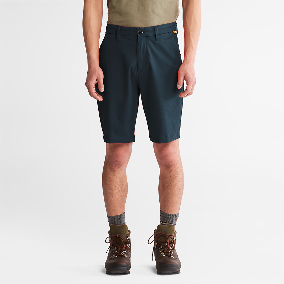Mens Timberland Squam Lake Stretch Chino Shorts for Men in Dark Blue