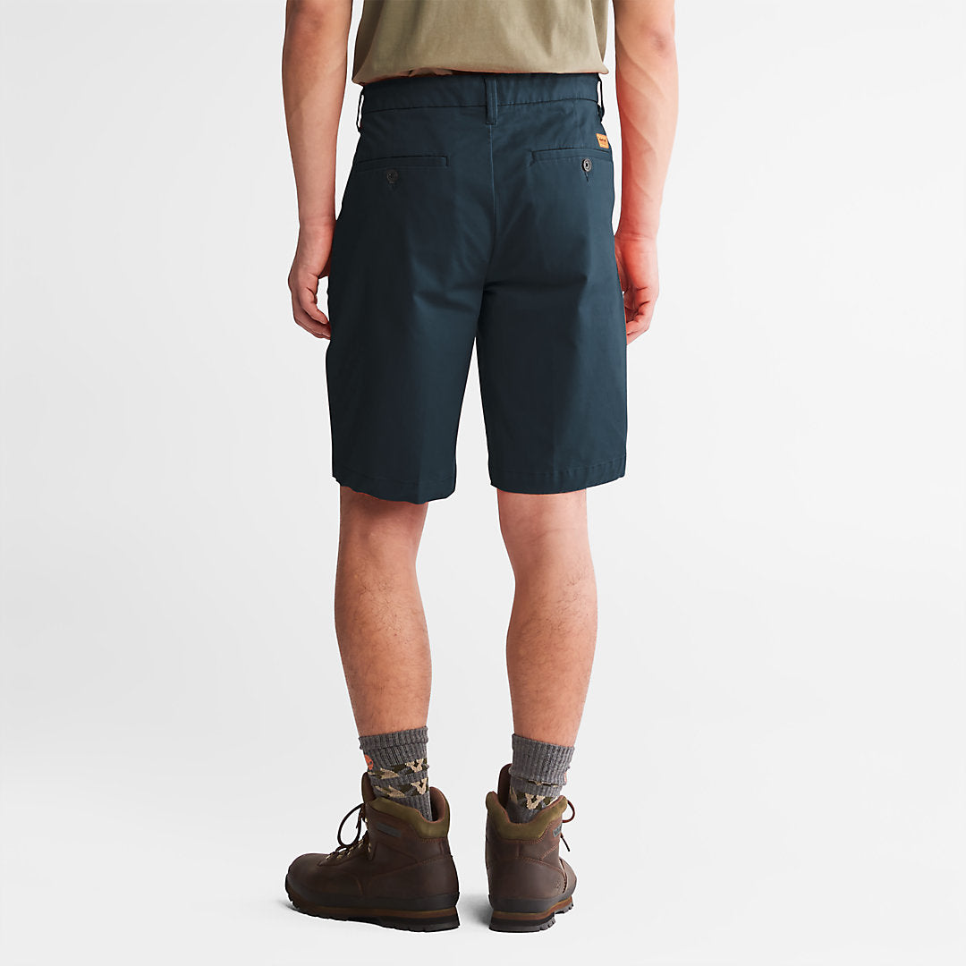 Mens Timberland Squam Lake Stretch Chino Shorts for Men in Dark Blue