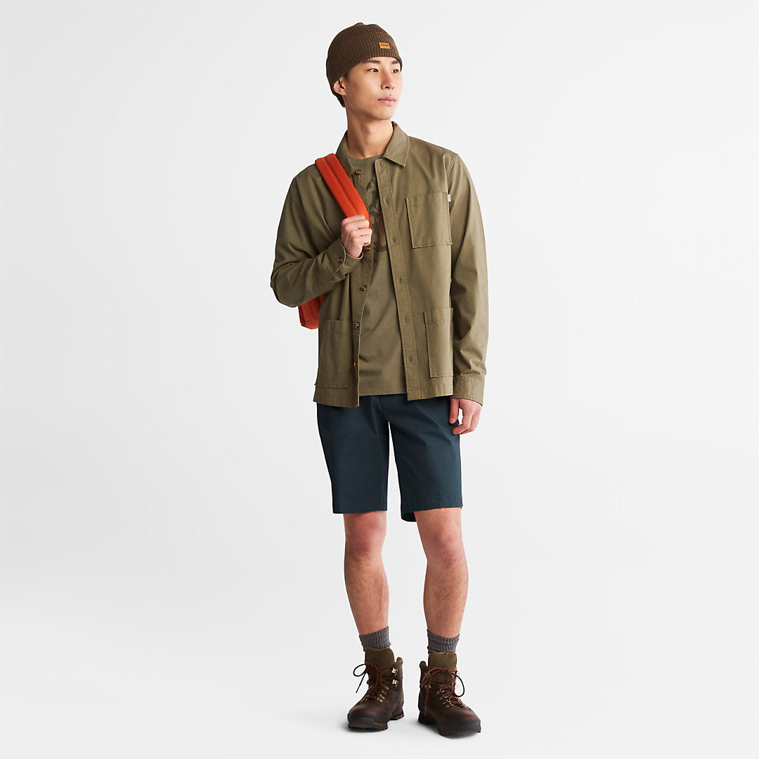 Mens Timberland Squam Lake Stretch Chino Shorts for Men in Dark Blue