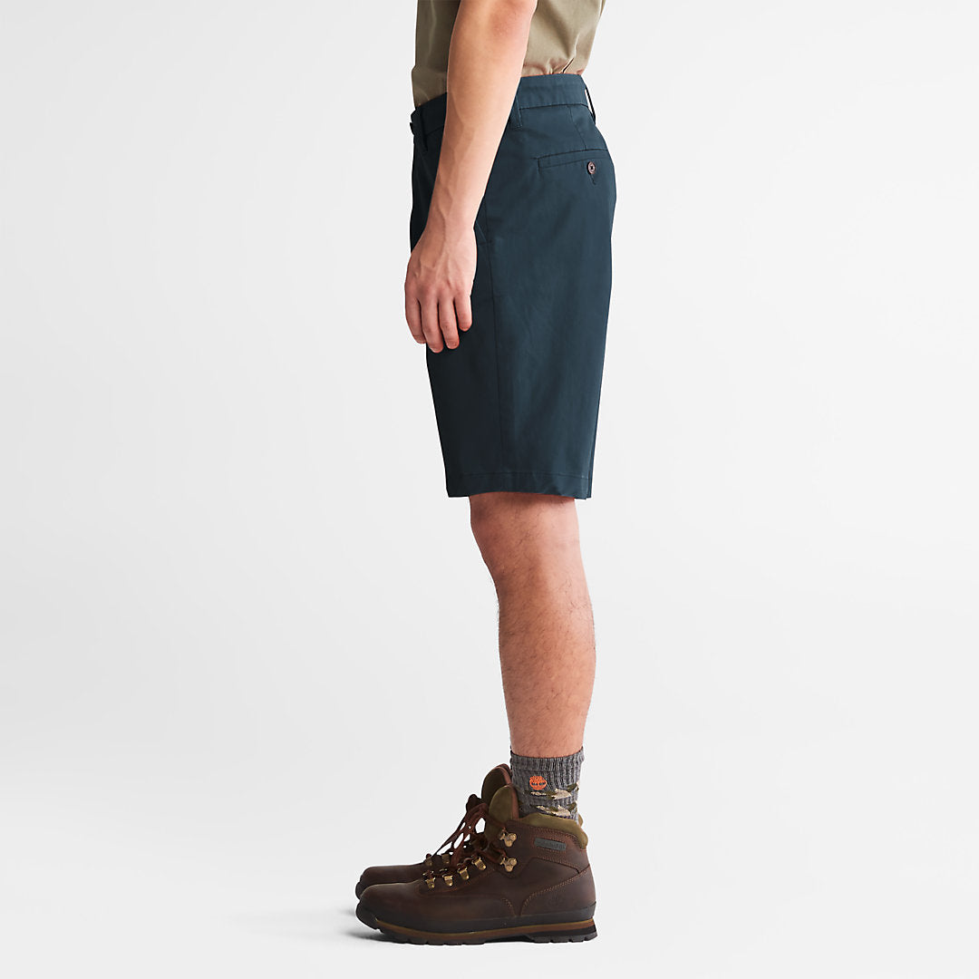 Mens Timberland Squam Lake Stretch Chino Shorts for Men in Dark Blue