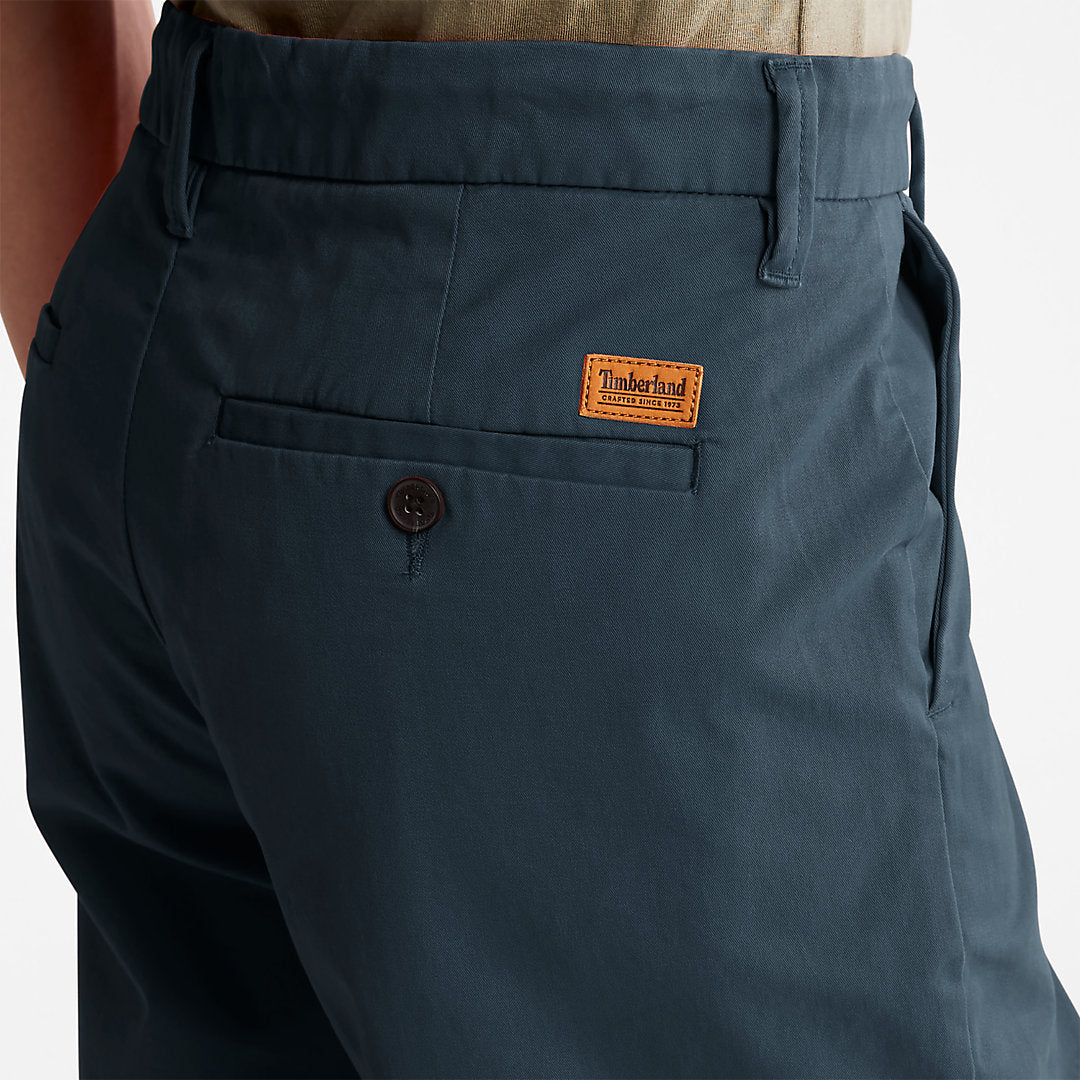 Mens Timberland Squam Lake Stretch Chino Shorts for Men in Dark Blue