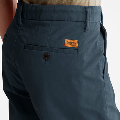 Mens Timberland Squam Lake Stretch Chino Shorts for Men in Dark Blue