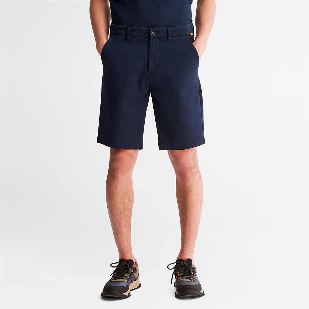 Mens Timberland Squam Lake Stretch Chino Shorts for Men in Navy
