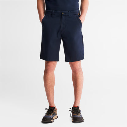 Mens Timberland Squam Lake Stretch Chino Shorts for Men in Navy