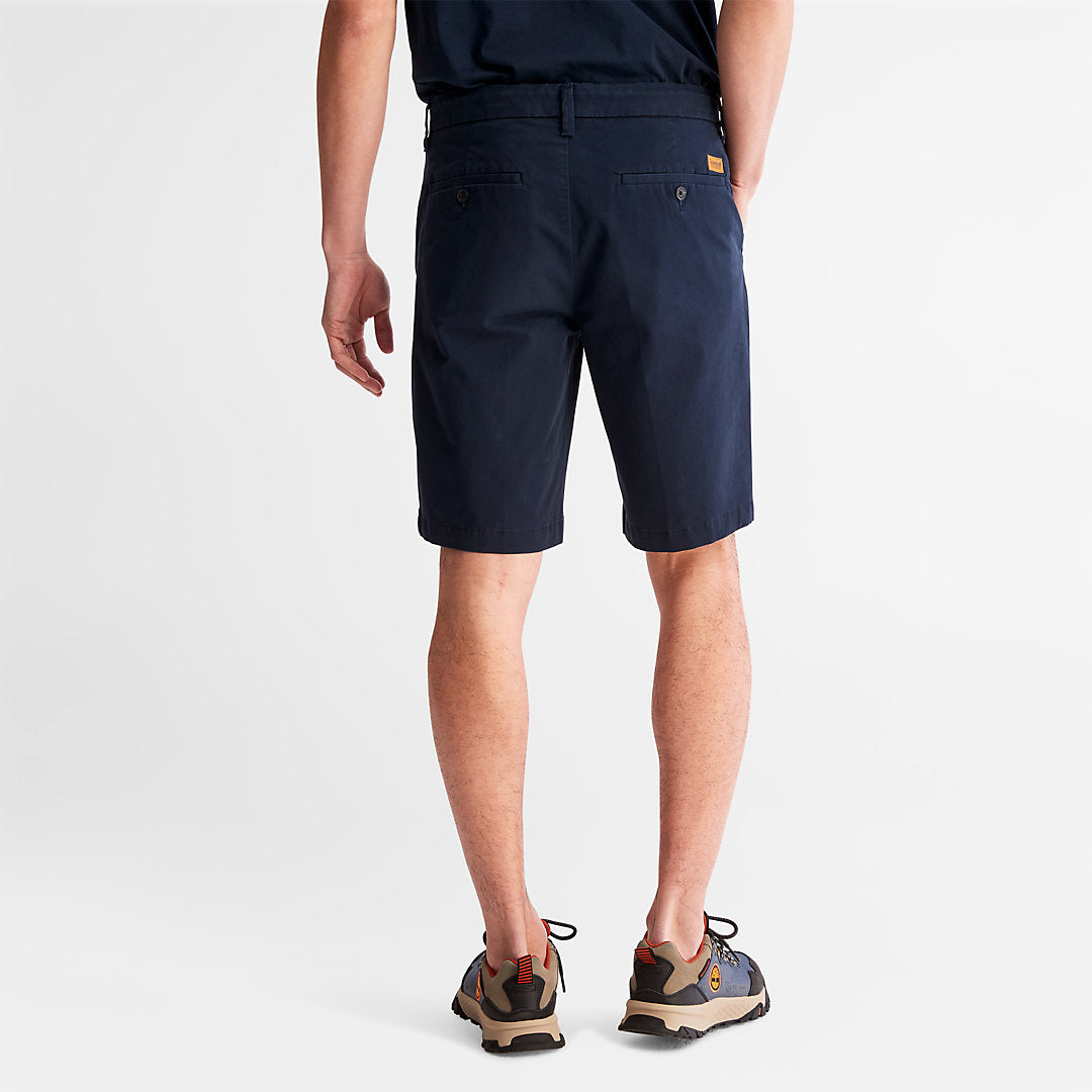 Mens Timberland Squam Lake Stretch Chino Shorts for Men in Navy