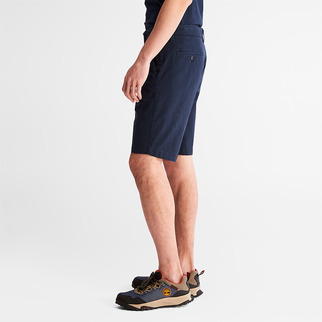 Mens Timberland Squam Lake Stretch Chino Shorts for Men in Navy