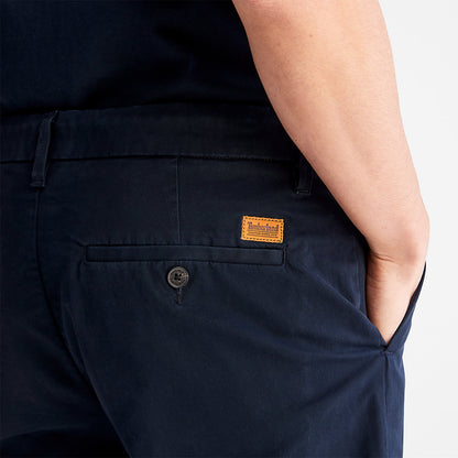 Mens Timberland Squam Lake Stretch Chino Shorts for Men in Navy