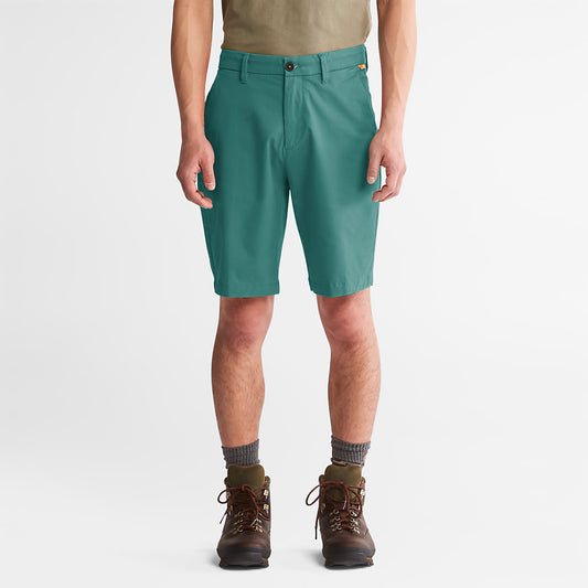 Mens Timberland Squam Lake Stretch Chino Shorts for Men in Green