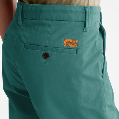 Mens Timberland Squam Lake Stretch Chino Shorts for Men in Green